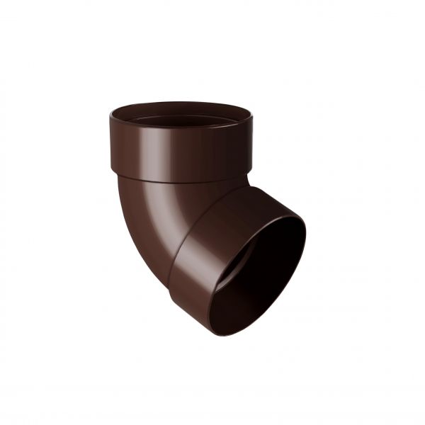 Отвод трубы  двухмуфтовый 67° Ø75 Rainway